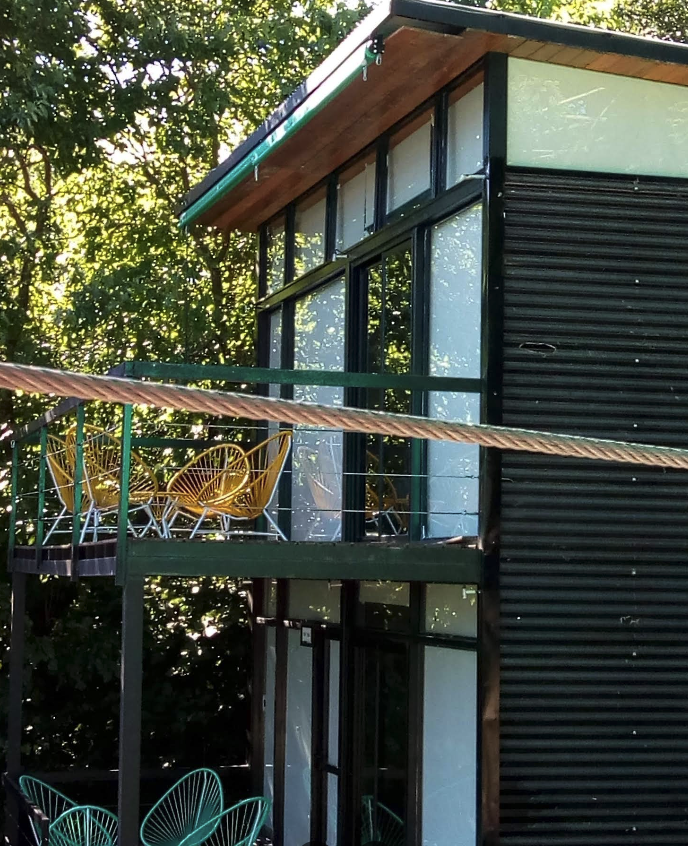 Interior de cabaña - La Delfina Cabañas